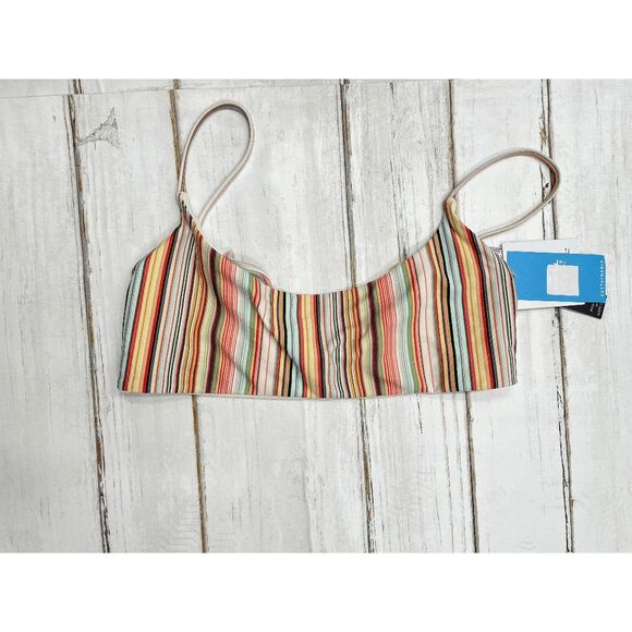 O'Neill Women's Sundance Surfside Bikini Swim Top - Multi Colored L - Picture 2 of 8